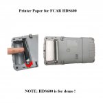 4pcs Thermal Printer Paper Rolls For FCAR HDS600 Scanner